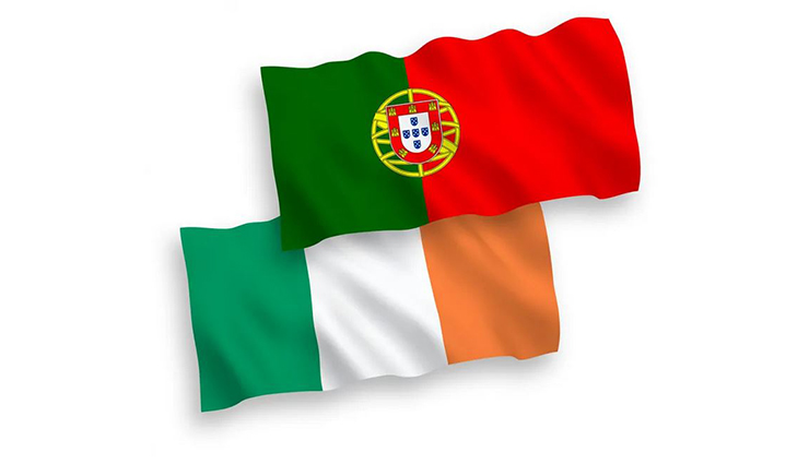 پرچم پرتغال و ایرلند